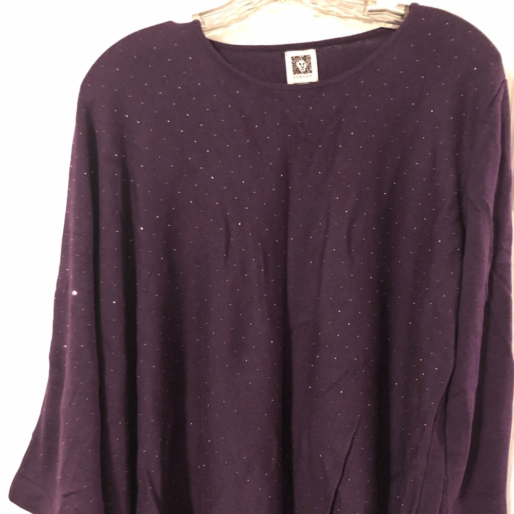 Anne Klein Drape Sleeve Sweater